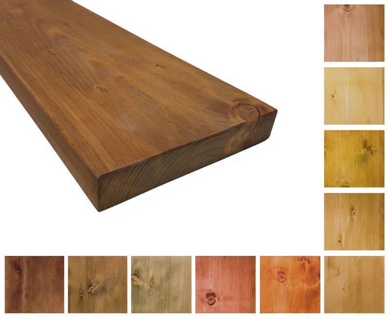 Rustic Solid Wood Wall Shelf Board 19 Cm - Solid Wood Wall Bookshelves Rustic Solid Wood Wall Shelf Board 19 Cm - Solid Wood Wall Bookshelves