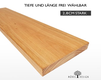 Eukalyptus Massivholz Regal 14-24cm tief / 2,8cm stark - diverse längen - Wandboard, Wandregal, Schweberegal / Holzregal