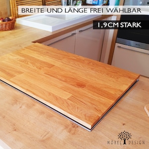 Couvercle de plaque de cuisson en chêne, couvercle de cuisinière, couvercle de plaque de cuisson en céramique, planche à découper, couvercle de plaque de cuisson