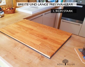 Eiche Kochfeldabdeckung Herdabdeckung, Abdeckung Ceranfeld, Kochfeld-Abdeckung, Induktionsfeld Schutz