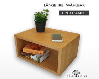 Schwebender Nachttisch - Nachtschrank - Mini Sideboard Schwebend - Wandregal