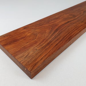 Étagère en bois massif Jatoba 14-24 cm de profondeur / 2,8 cm d'épaisseur différentes longueurs Jatoba Solid étagère murale, étagère murale, étagère flottante / étagère en bois image 6