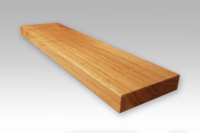 Eiche Massivholz Regal 14-24cm tief / 2,8cm stark Wildeiche Wandbrett Wandboard, Eiche Wandregal, Schweberegal Eiche / Holzregal Bild 7