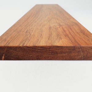 Étagère en bois massif Jatoba 14-24 cm de profondeur / 2,8 cm d'épaisseur différentes longueurs Jatoba Solid étagère murale, étagère murale, étagère flottante / étagère en bois image 2