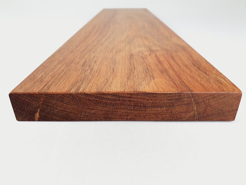 Étagère en bois massif Jatoba 14-24 cm de profondeur / 2,8 cm d'épaisseur différentes longueurs Jatoba Solid étagère murale, étagère murale, étagère flottante / étagère en bois image 2