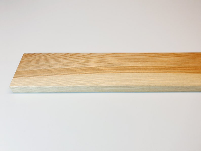 Étagère en bois de frêne massif 14-24 cm de profondeur / 2,8 cm d'épaisseur différentes longueurs étagère murale, étagère murale, étagère flottante / étagère en bois image 7