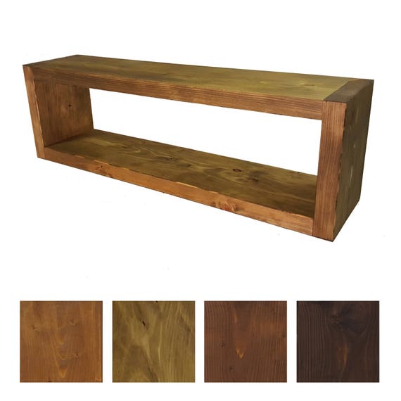 Solid Wood Wall Shelf 24 Cm Deep Rustic Bookshelf Wooden Solid Wood Wall Shelf 24 Cm Deep Rustic