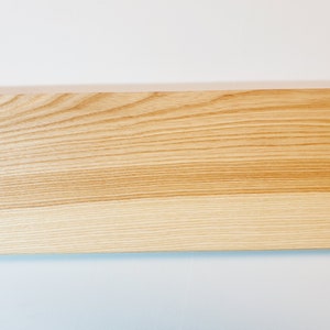 Étagère en bois de frêne massif 14-24 cm de profondeur / 2,8 cm d'épaisseur différentes longueurs étagère murale, étagère murale, étagère flottante / étagère en bois image 4