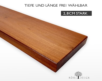 Acacia massief houten wandplank 14-24 cm diep / 2,8 cm dik - wandplank / houten plank