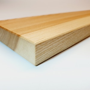 Étagère en bois de frêne massif 14-24 cm de profondeur / 2,8 cm d'épaisseur différentes longueurs étagère murale, étagère murale, étagère flottante / étagère en bois image 5
