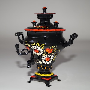 Kleiner Samowar Handbemalter Samowar Mini-Samowar Handbemalter Samowar Geschenkidee Samowar Teekanne Blumen-Samowar Ukrainische Malerei