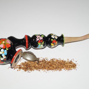 Pipe Handpainted pipe Smoker accessory Gift for smoker Wood pipe Original wooden pipe Hand carved pipe Hand pipe Souvenir pipe
