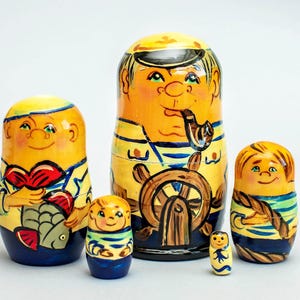 Nesting doll Babushka doll Original painting Matryoshka doll Ethnic doll Gift for kids Hand painted Gift for Grandma Home decor Wooden toys