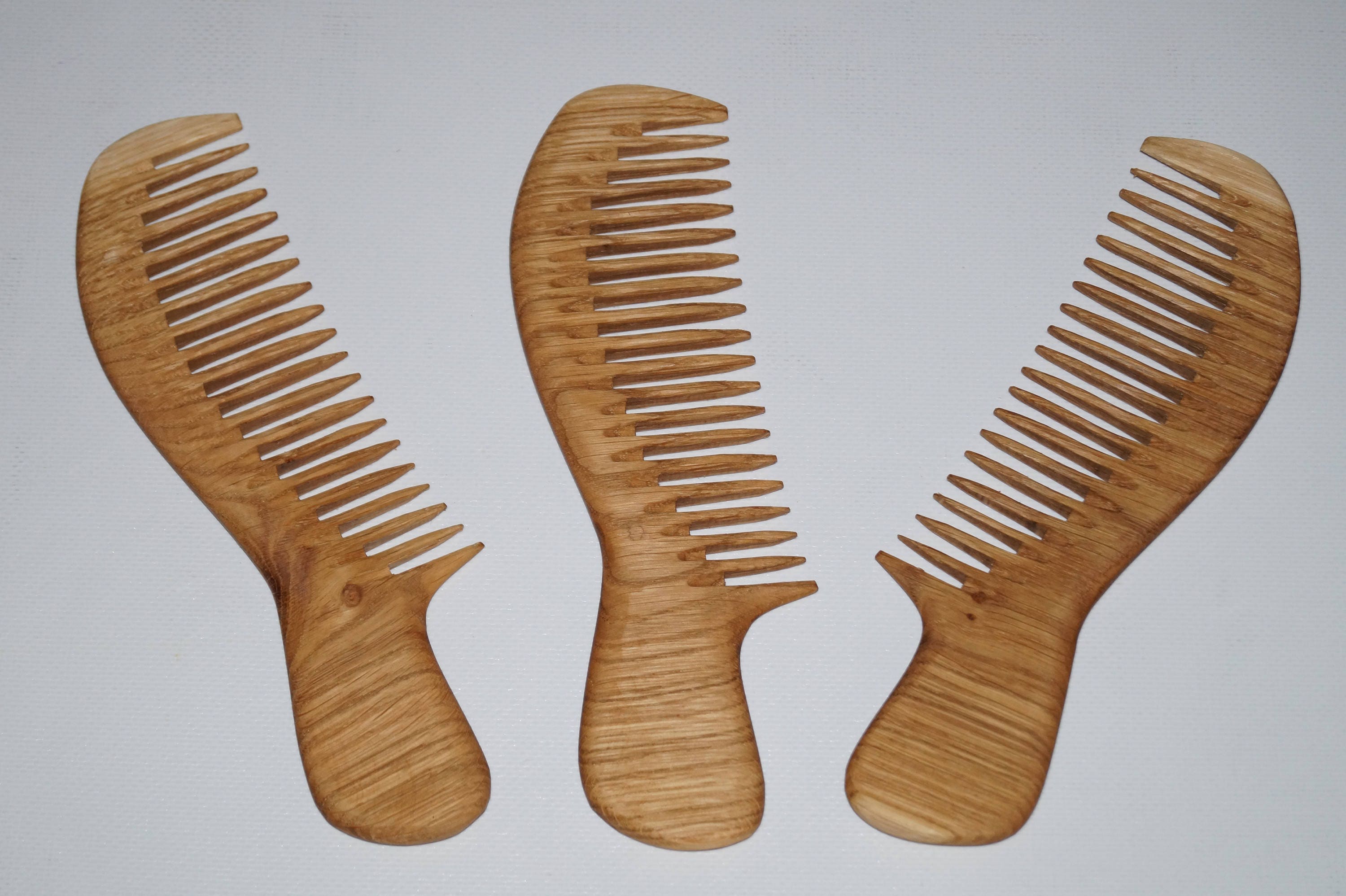 Natural Comb Wood Comb Wooden Gift Sectioning Comb Styling Etsy