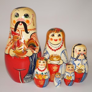 Big matryoshka doll Handmade dolls Wooden doll Nesting dolls Painted dolls Ukraine matryoshka Babushka toys Original painting