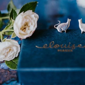 Sterling Silver Cat Cufflinks - Animal jewellery - ethical jewellery - handmade - cat cufflinks - kitten - cufflinks - cat lover jewellery