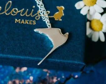 Sterling Silver Kestrel necklace - Animal jewellery – Kestrel – ethical jewellery – handmade necklace - bird necklace – bird gift