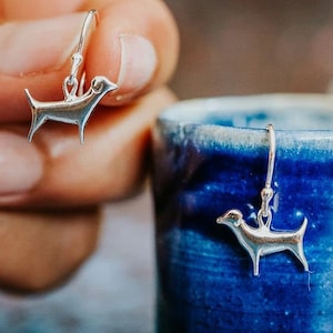 Sterling Silver Jack Russell Earrings - Animal jewellery - Jack Russell - ethical jewellery - handmade – dog earrings – dog lover gift