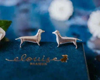 Sterling Silver Dachshund Cufflinks - Animal jewellery - sausage dog - ethical jewellery - handmade cufflinks - dog cufflinks - dog lovers