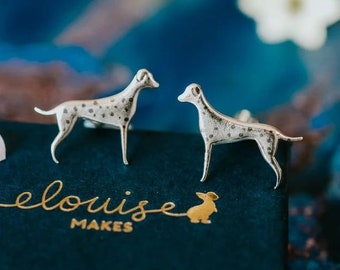 Sterling Silver Dalmatian Cufflinks - Animal jewellery - Dalmatian - ethical jewellery - handmade - dog cufflinks - dog jewellery