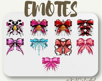 Bow Emote Bundle for Twitch or Discord
