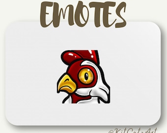Chicken Fort Night or Fork Knife Emote Package for Twitch/Discord/Kick/YouTube/TikTok | Cute Emotes | Streamers and Gamers