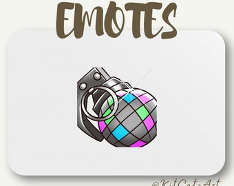 Bougie Bomb Animated Fort Night or Fork Knife Emote Package for Twitch/Discord/Kick/YouTube/TikTok | Cute Emotes | Streamers and Gamers