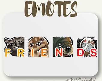Guardians of the Galaxy Friends Emotes | Floor, Teefs, Rocket, and Lyla | Twitch, Kick, and Discord | Creators and Streamers | Marvel