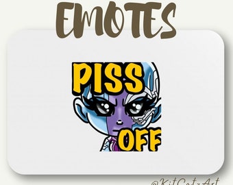 Guardians of the Galaxy Nebula Piss Off Emote | Twitch, Kick, and Discord | Streamers or Content Creators
