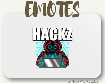 Hackz Emote for Twitch/Discord/Kick | Funny and cute emotes | Streamers and Gamers