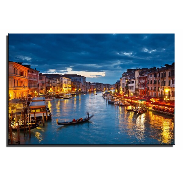 Venice City Landscape Canvas Wall Art Print Framed