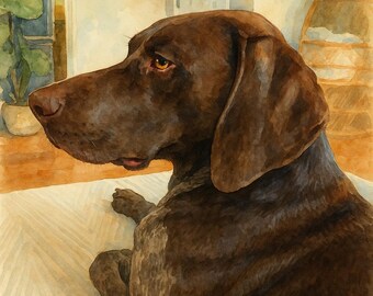 Pet Watercolor Portrait
