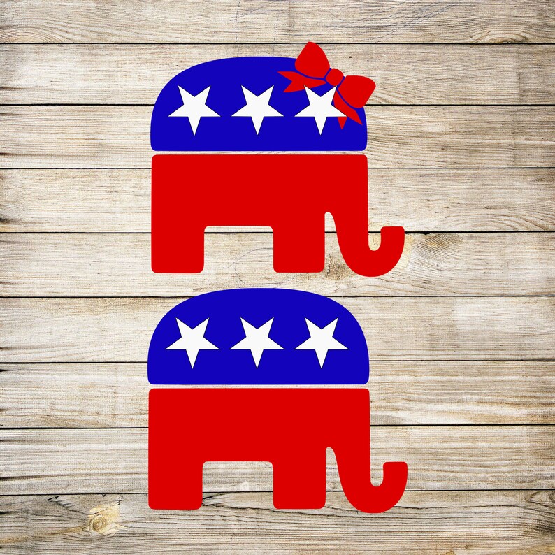 GOP Republican Elephant SVG | Etsy