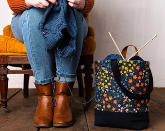 Crossway Bag - PDF Pattern - Convertible Bag - Backpack - Tote Bag - Knitter's Backpack - Knitting Bag - Project Bag