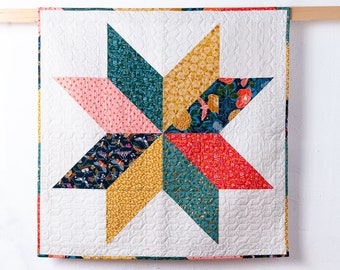 The Simple Star Quilt - PDF Sewing Pattern - Easy Quilt Pattern - Beginner Quilt Pattern - Quick Finish Quilt - Easy Sewing Pattern