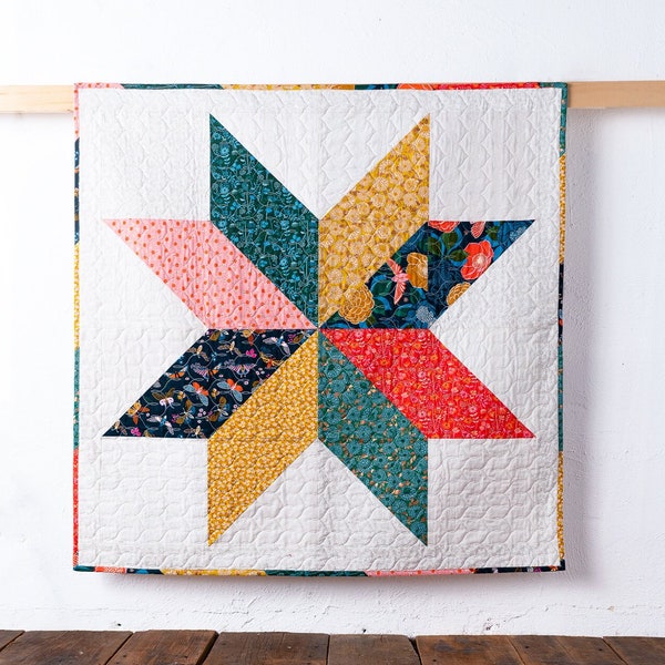 Simple Star Quilt Pattern: Beginner Friendly (PDF Pattern)