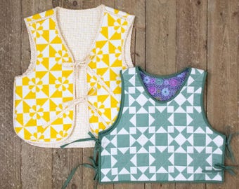 Virginia Vest PDF Sewing Pattern: Quilted Vest - Two Versions - Quiltwear Collection
