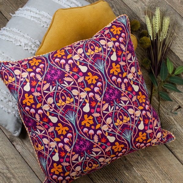 The Essential Pillow - PDF Sewing Pattern - Piped Pillow Pattern - Invisible Zipper Pillow Pattern  - Pillow Pattern -