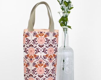 Oxford Wine Tote Sewing Pattern – Boxed Bottom, PDF Download