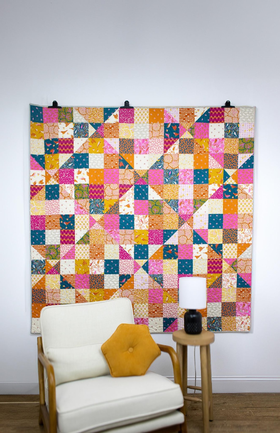 patchwork by Nicoleです。 Nine-patch Variety Quilt PDF Sewing Pattern: Beginner Friendly - Etsy