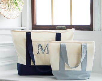 Cartamodello PDF per borsa tote Crew: borsa tote classica in tela in due misure