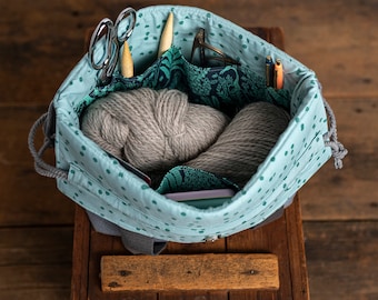 Parkview Fold-Down Bag PDF Pattern: Craft Tote & Project Bag