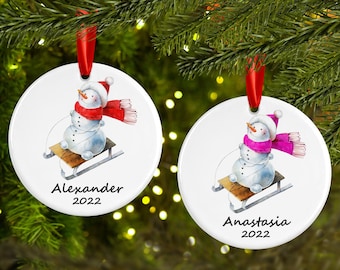 2023 Yearly Christmas Ornament - Personalized Christmas Ornament - Keepsake Ornament - Custom Christmas Ornament - Baby 1st Christmas