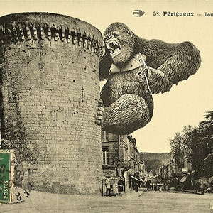 Carte postale de King Kong et la tour Mataguerre