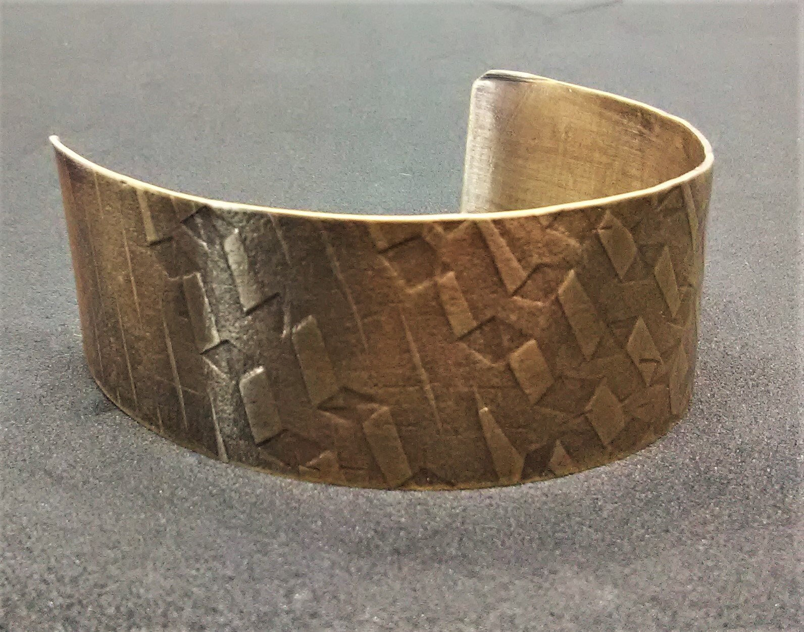 Bronze Cuff Bracelet Textured Bronze Bronze Jewelry Roll Etsy
