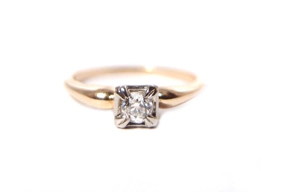 Diamond Ring 1/20 ct tw Round-cut 10K Yellow Gold | Kay Outlet