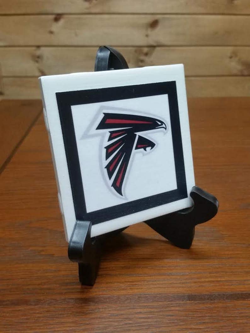 Home Decor Atlanta Falcons Football Ceramic Picture Tile 14x4 Etsy