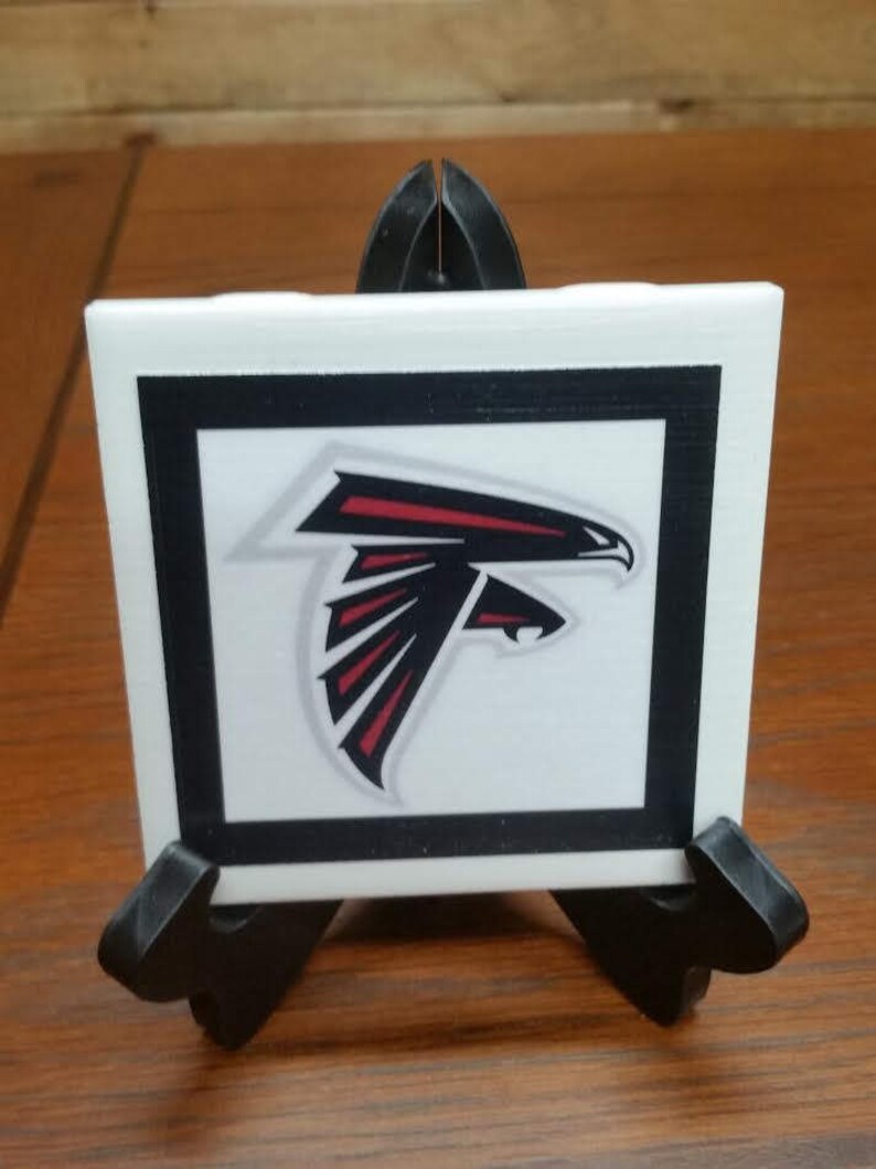 Home Decor Atlanta Falcons Football Ceramic Picture Tile 14x4 Etsy