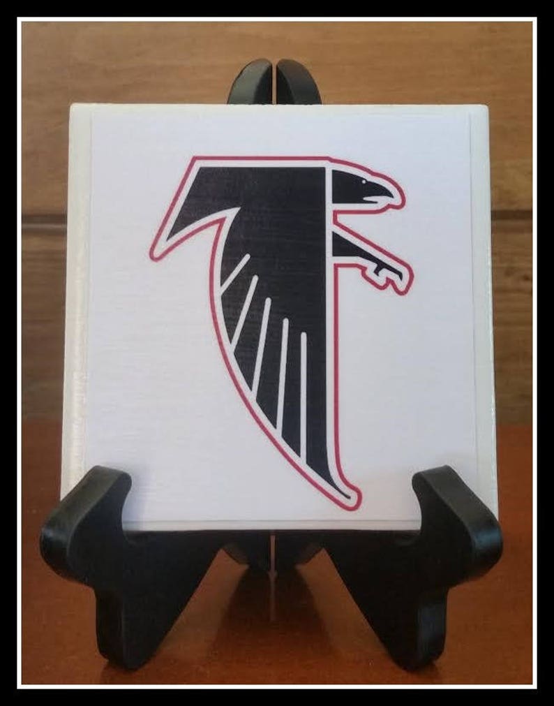 Home Decor Atlanta Falcon Football Ceramic Picture Tile 1 4 x Etsy