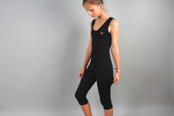 80 S 90 S Workout One Piece Suit Bodywear Black Sports Costume Unisex Overalls Track And Field Athletics Sporty Gym Activewear Size Small